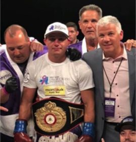 Picture of the Cletus Seldin With Winning Belt